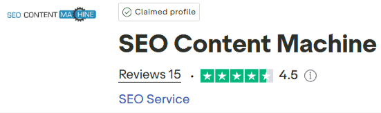SEO Content Machine Trustpilot Score