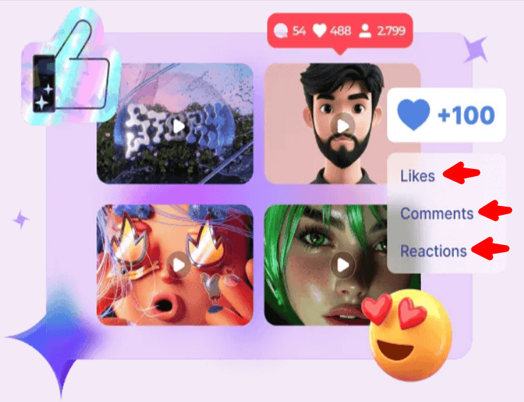 Social Engagement Overlays
