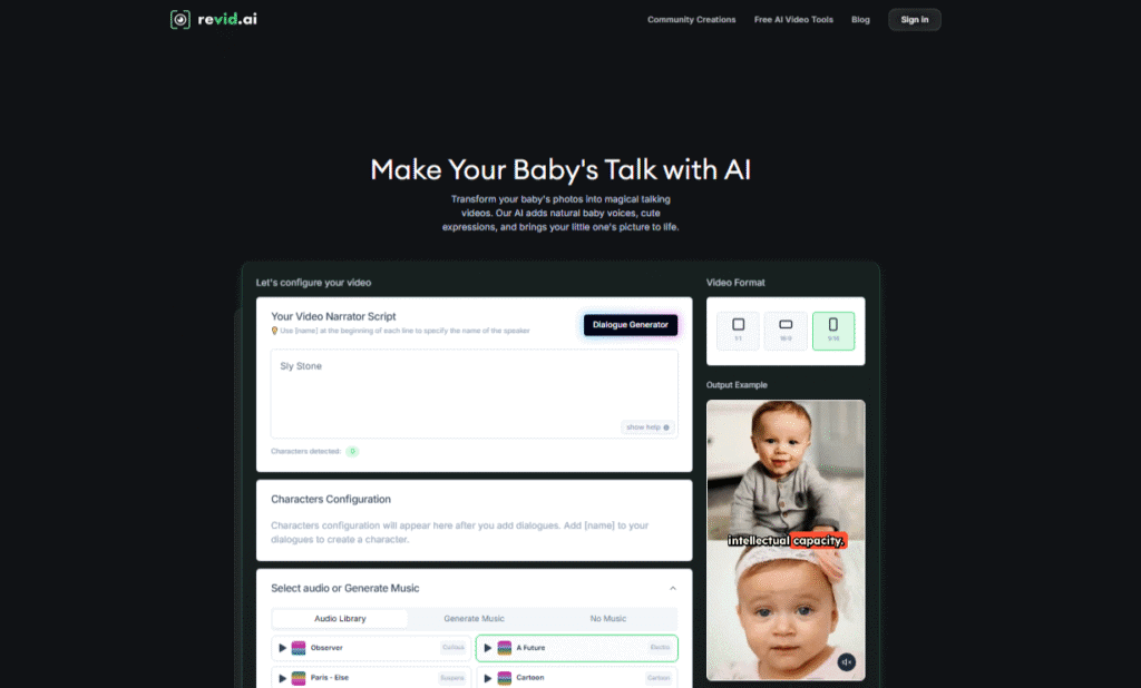 RevidAI Homepage